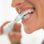 brushing teeth