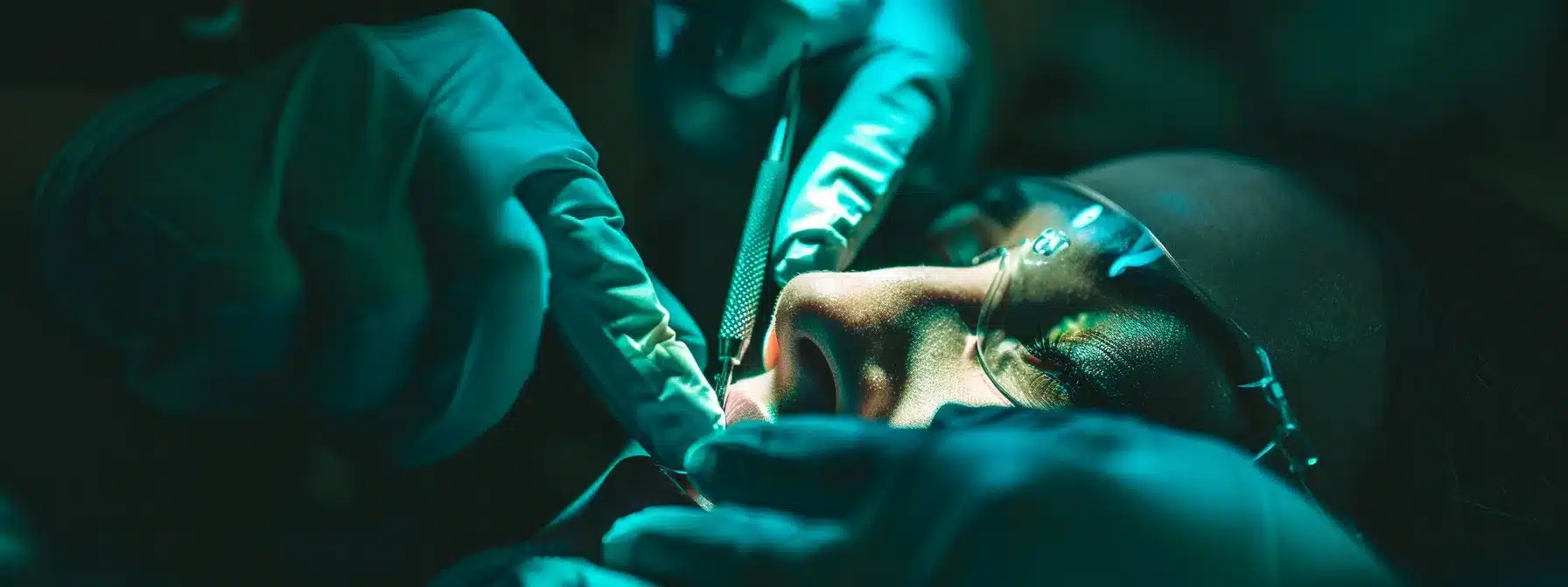 a close-up photo of a precision dental implant being strategically placed within the mandible at swinney dental, showcasing the meticulous process of restoring oral health and confidence.