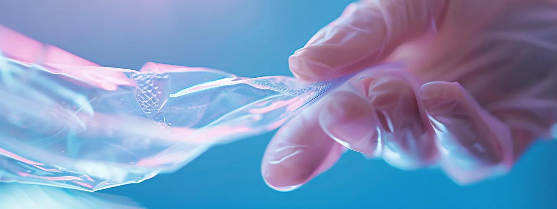 a dentist carefully placing a dental dam to address concerns about pain and debris removal during a root canal procedure in crowley, tx.