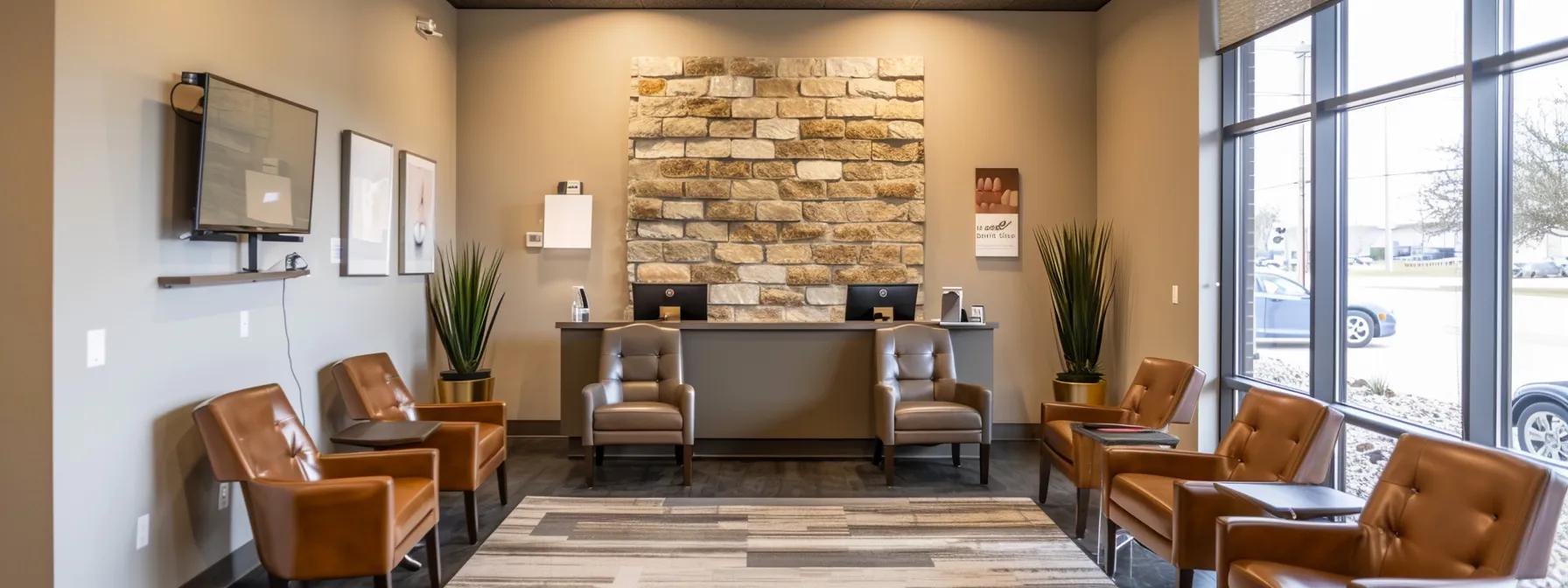 a patient receiving a free consultation with a dentist in crowley, tx to address persistent pain after a root canal, with a comforting and modern clinic setting.