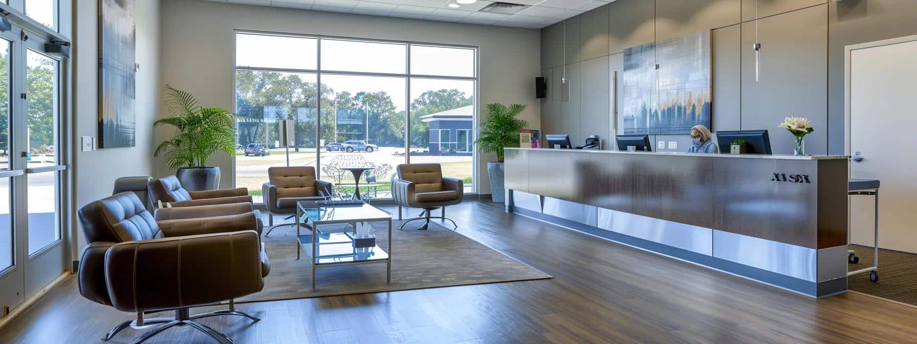 a patient seated in a modern dental office, discussing symptoms with an attentive endodontist in crowley, tx.