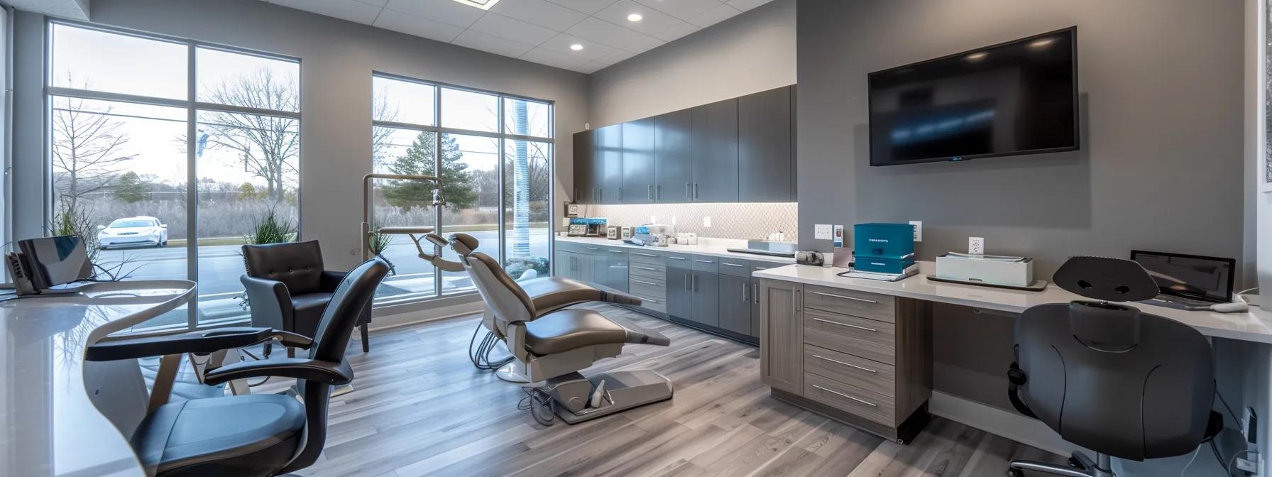 a smiling patient in a modern dental office in crowley, showcasing affordability and quality of root canal treatments through testimonials and cost analyses.