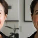 a smiling woman in tyler, tx showing improved facial contour and lift after receiving dental implants.