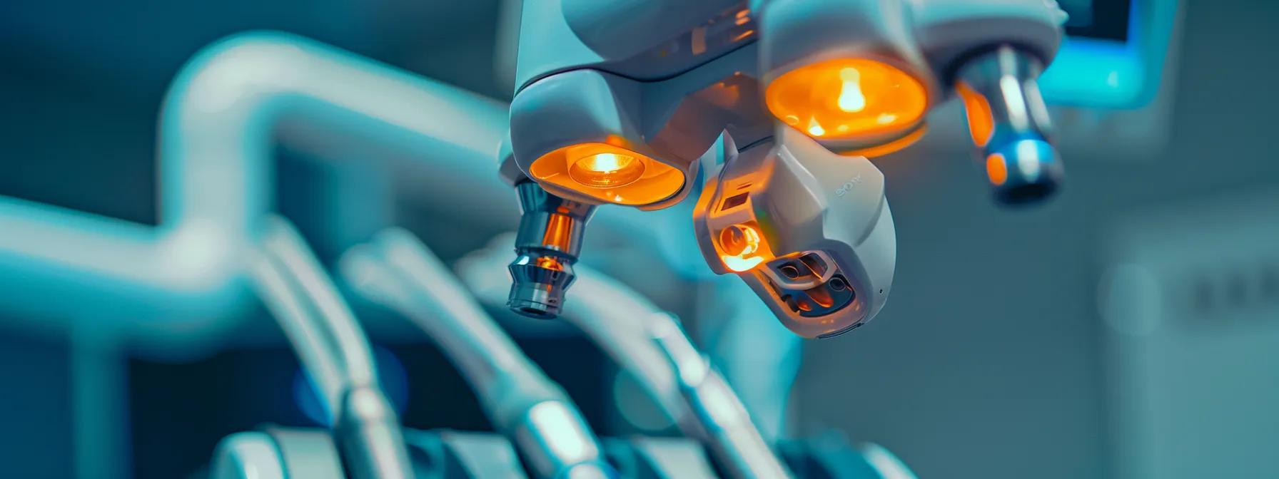 glowing dental tools being used in a modern dental clinic during a root canal procedure in crowley, tx.