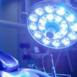 a gleaming dental clinic filled with bright, soothing light, showcasing a state-of-the-art dental chair prepared for the exciting journey of a dental implant procedure.