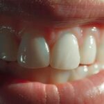 a luminous, close-up view of a confident individual showcasing a radiant smile, highlighting the seamless integration of dental implants that exude natural beauty and strength.
