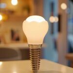 a pristine dental clinic in lake worth, illuminated by soft, warm lighting, showcasing a polished dental implant model displayed prominently against a backdrop of sleek, modern decor.