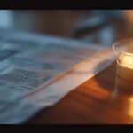 a close-up of a pristine dental implant gleaming under soft, focused lighting, surrounded by a subtle expression of financial documents hinting at unexpected expenses.