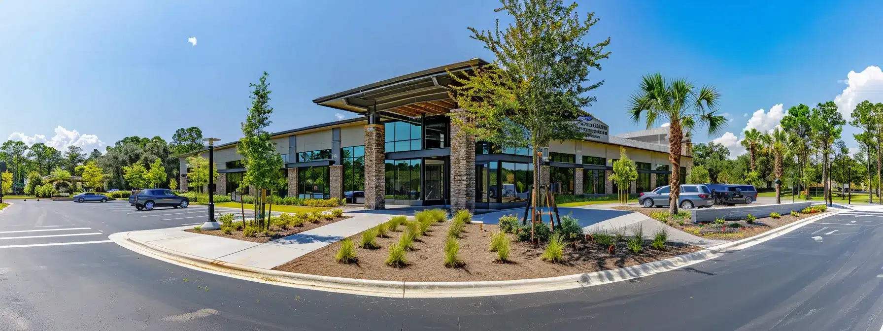 a bright, modern dental clinic in tyler showcases a welcoming environment with sleek, affordable dental implant options displayed prominently, emphasizing quality and accessibility for patients.