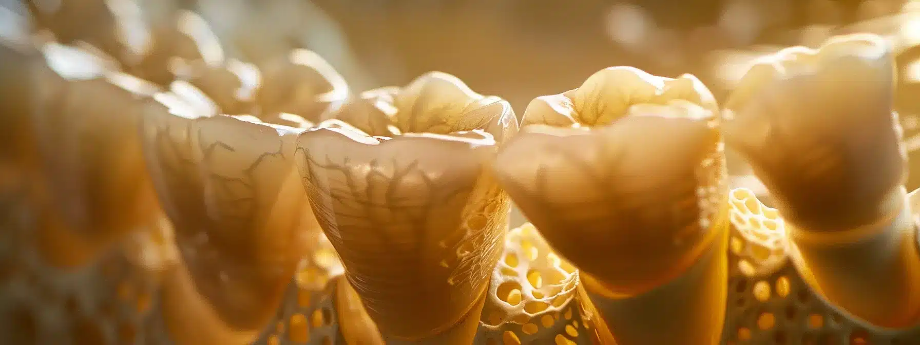 a detailed close-up of a dental model showcasing a lifelike dental implant next to a bone graft, illuminated by soft, clinical lighting to highlight the textures and intricacies of both procedures, symbolizing the nuanced decision-making in dental care.