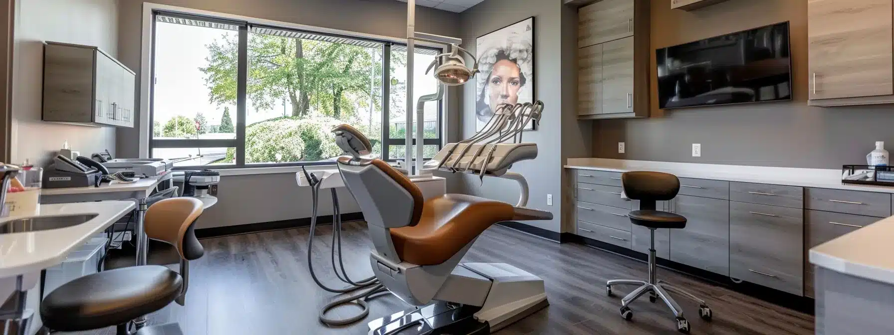 a focused dental consultation scene captures a knowledgeable dentist discussing the benefits and care of dental implants with a concerned patient, bathed in soft, warm lighting that conveys trust and professionalism.