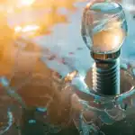 a radiant and serene dental office, featuring a close-up of a pristine dental implant with soft, natural light illuminating its smooth, metallic surface, symbolizing optimal healing and care.