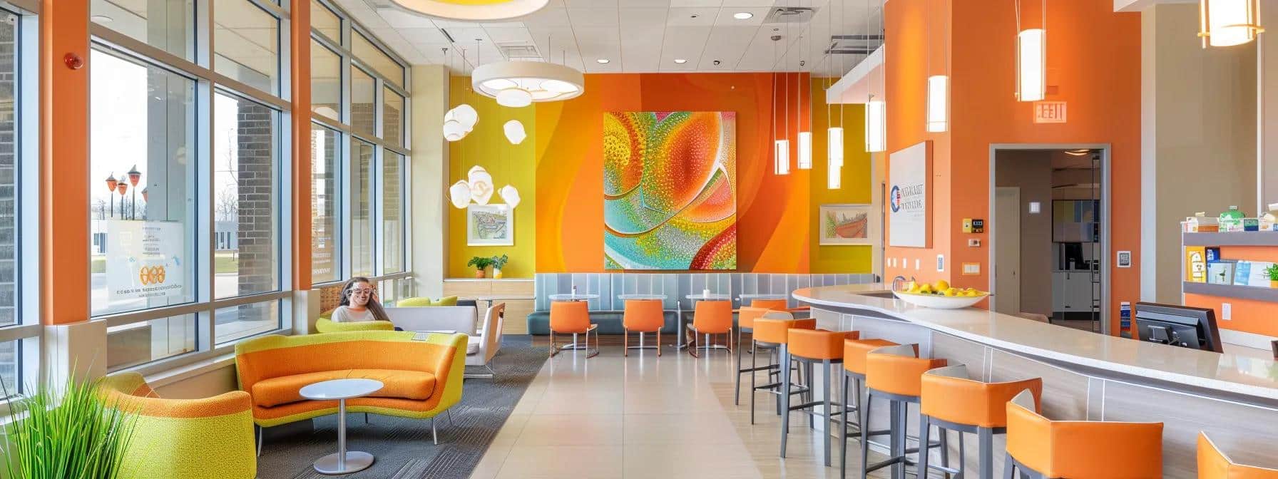 a bright, modern dental clinic interior showcases diverse patients confidently smiling and engaging with a friendly prosthodontics team, highlighting stories of renewed social confidence and seamless care.