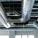 a modern office setting in lake worth, texas, features a sleek extraction system, emphasizing affordability and efficiency, with a subtle hint of urban sophistication in the background.