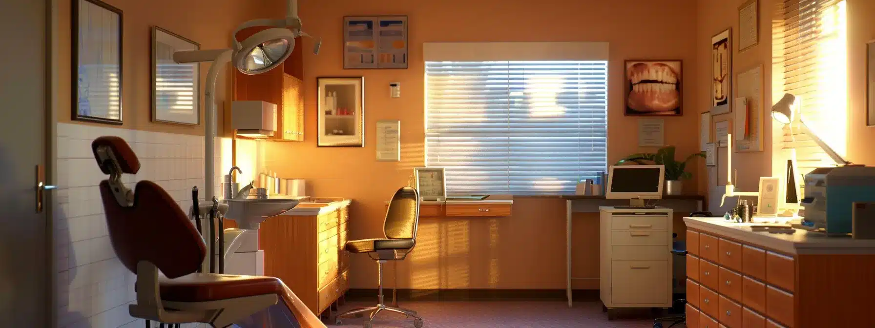 a professional dental office setting showcases a patient receiving detailed post-operative care instructions from a dentist, emphasizing the importance of diligent oral hygiene and regular checkups to prevent gum recession.