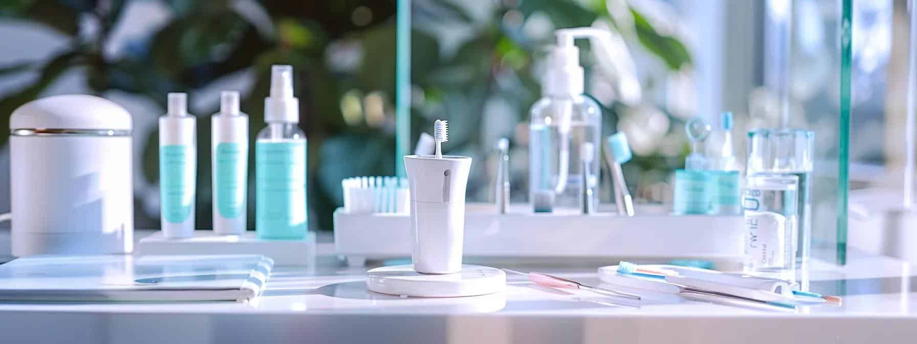 Illustration highlighting superior oral hygiene for dental crowns, including brushing and flossing techniques.