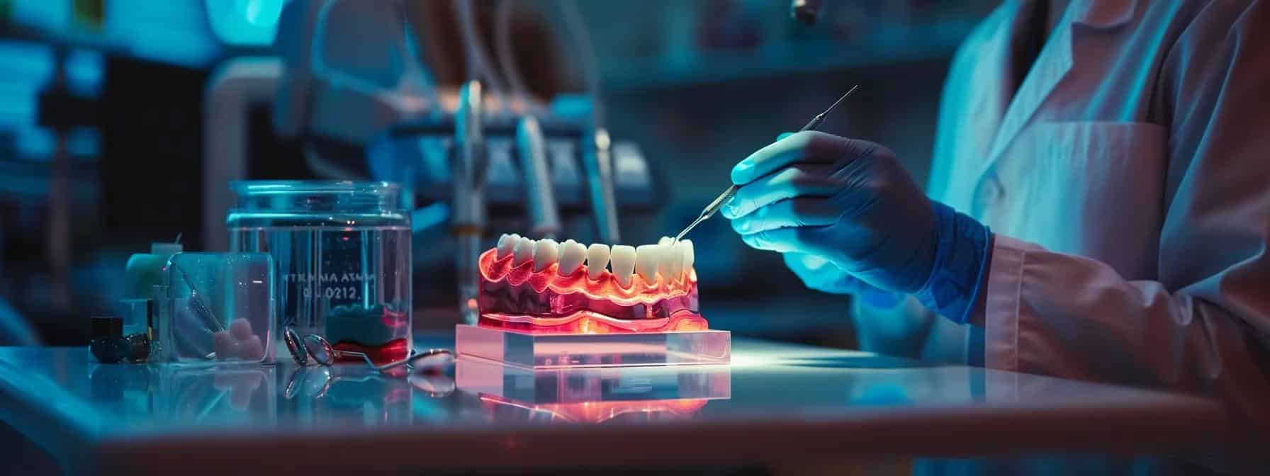 Infographic summarizing dental crown care, decay prevention, and treatment options.