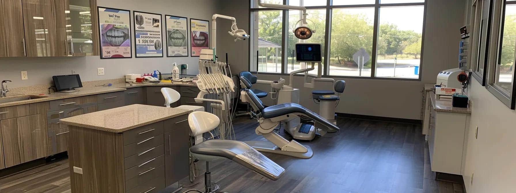 Image of non-invasive dental treatment options for minimizing black lines near crowns.