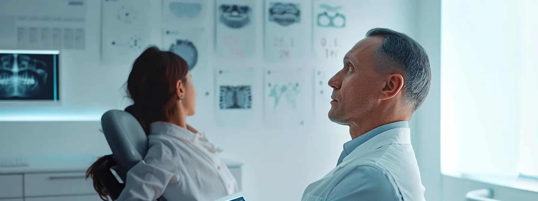 Illustration showing gum disease progression and its impact on shrinkage in denture wearers.