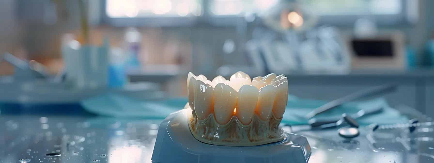Image illustrating dental crown issues linked to bad taste and underlying causes.