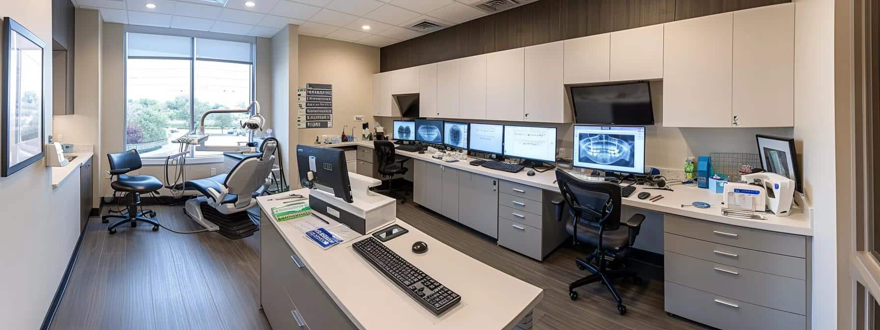 Dental extraction process in Fort Worth before dentures or implants, showcasing clinical evaluation.