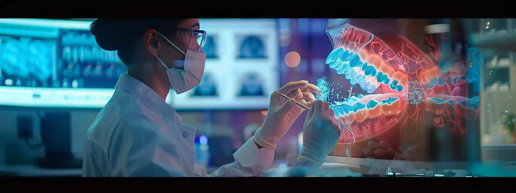 Diagram illustrating systemic health factors affecting gum changes in denture wearers.