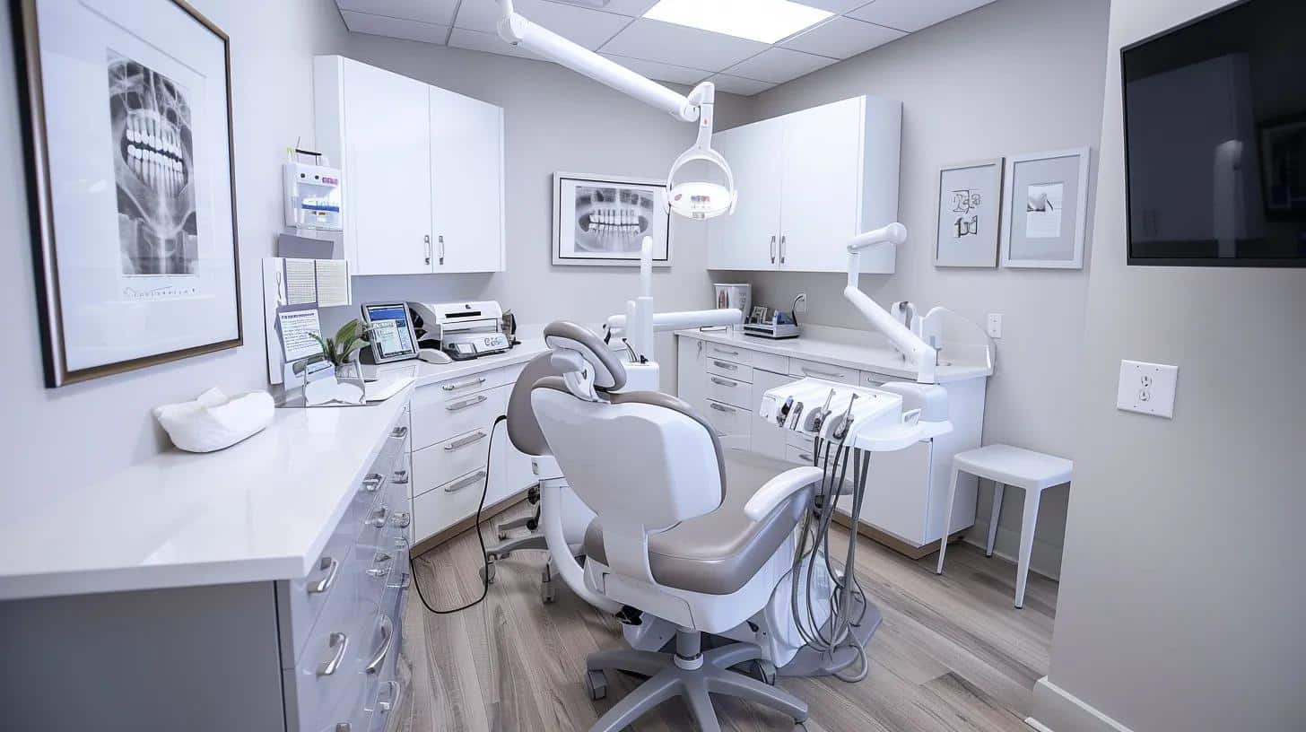 a modern dental clinic in lake worth, featuring advanced technology and a bright, inviting interior, emphasizes the importance of skilled providers for dental implant procedures.