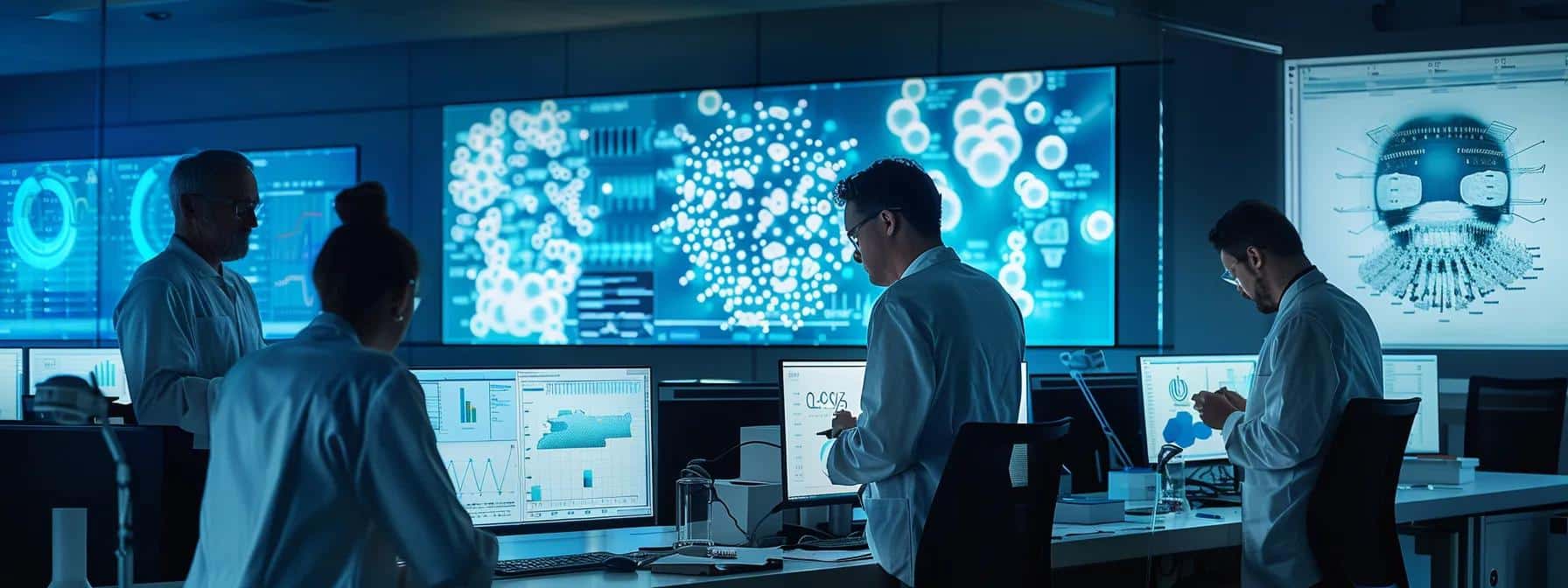 a modern, well-lit office space showcases a team of skilled technicians engaged in a collaborative meeting, surrounded by high-tech extraction equipment and charts analyzing service efficiency, emphasizing their expertise and commitment to affordable solutions.