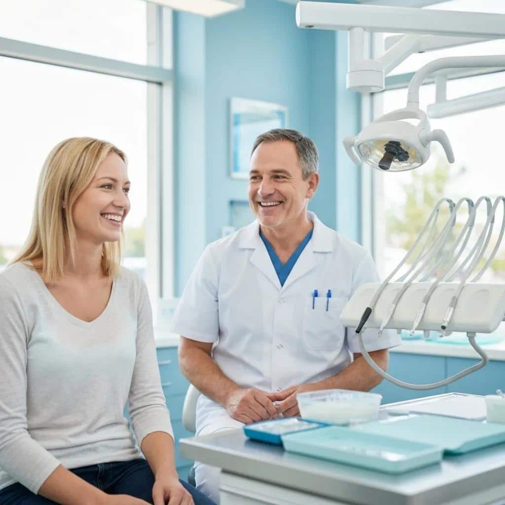 Patient smiling in a dental clinic, showcasing the importance of accessible dental financing options