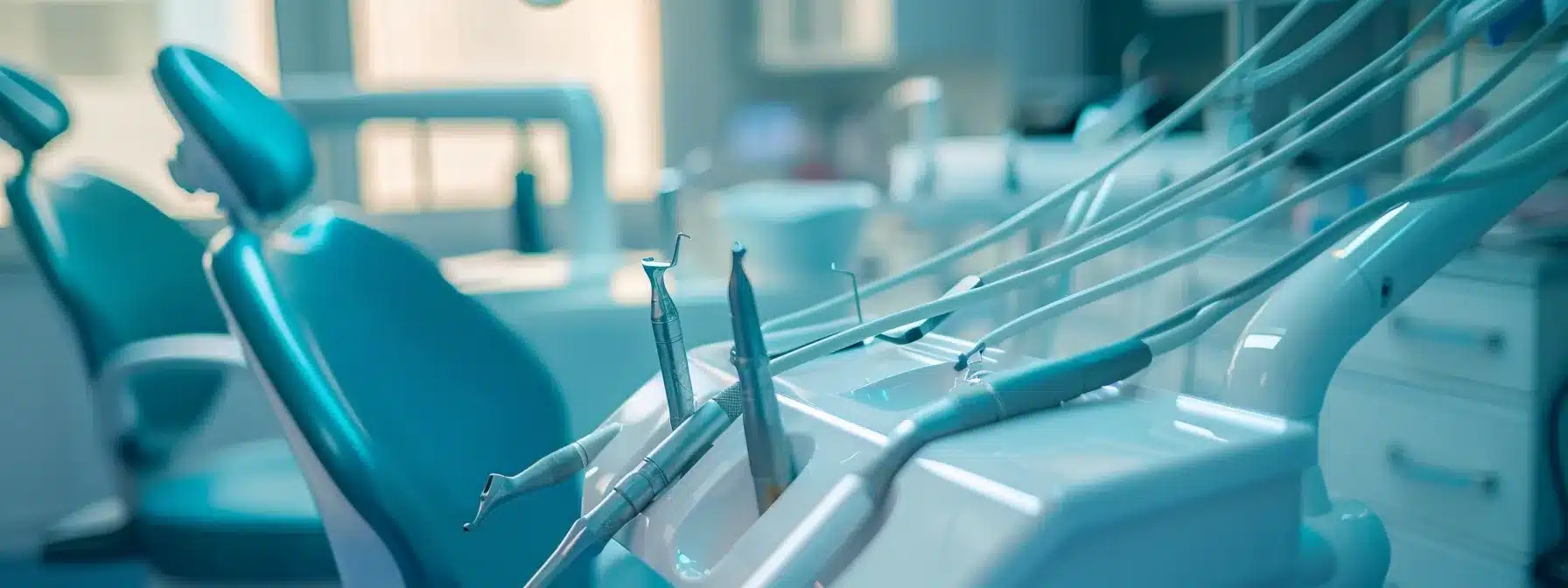 a modern dental office in lake worth, texas, featuring a sleek extraction chair, sterile instruments set against a backdrop of calming, muted colors, illuminated by bright clinical lighting, emphasizing professionalism and patient comfort during dental procedures.