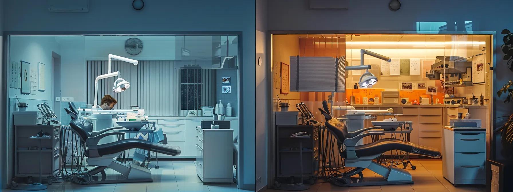 Comparison of root canal therapy and tooth extraction for dental treatment options.