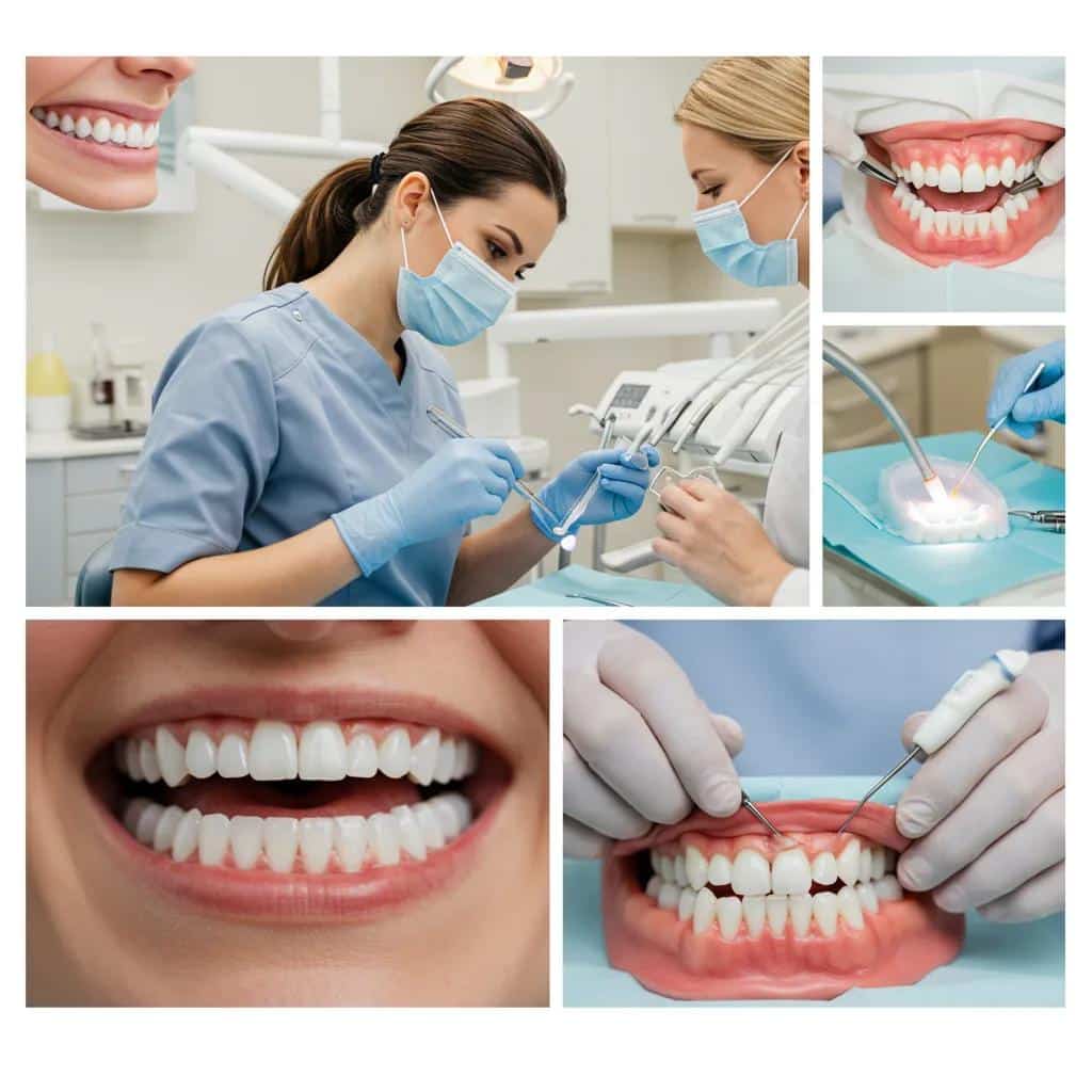 Dental hygienist performing scaling and root planing, illustrating effective gum disease treatment options