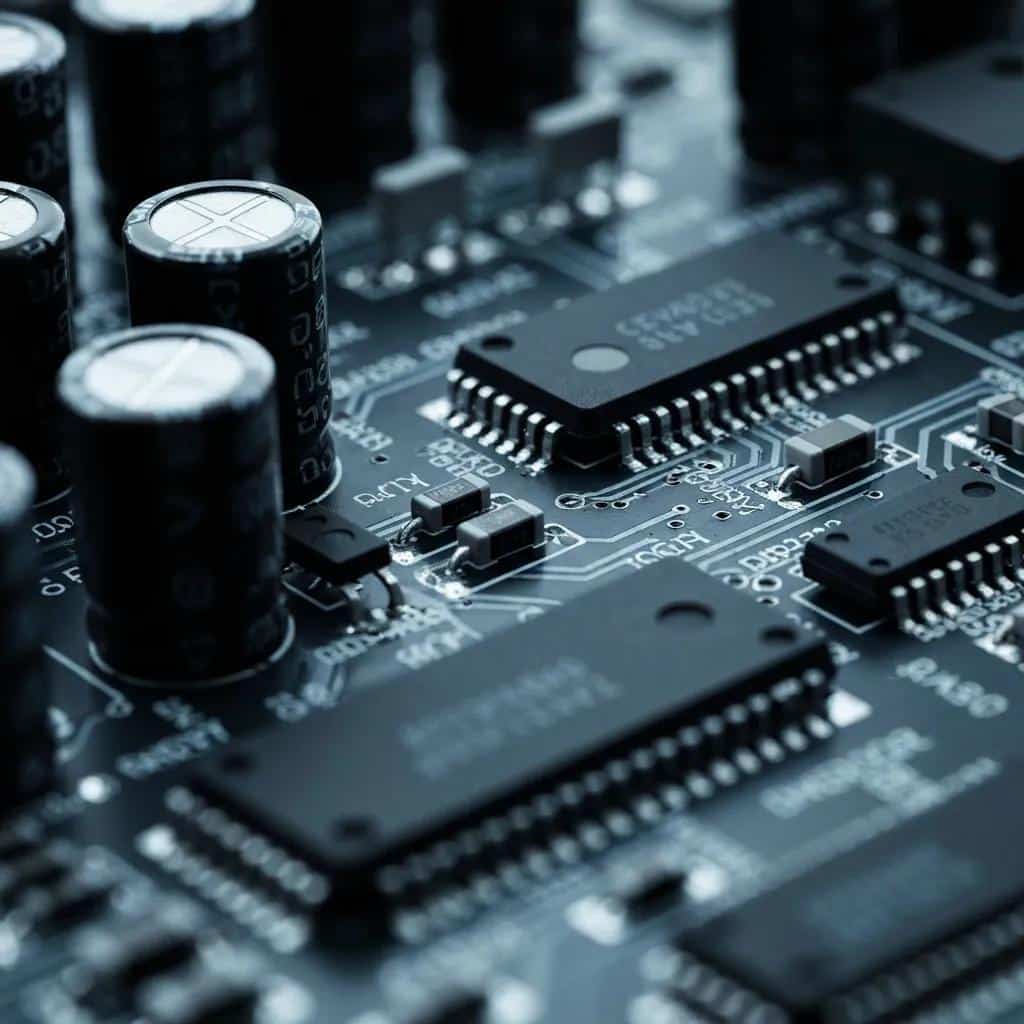 Close-up of an endosteal dental implant next to a jawbone model, illustrating implant placement and design