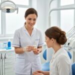 Dental consultation about implants in a welcoming clinic environment