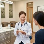 Dental consultation about implants in a welcoming clinic environment