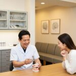 Dental consultation about implants in a welcoming clinic environment