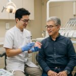 Dental consultation about implants in a welcoming clinic environment