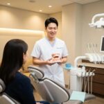 Dental consultation about implants in a welcoming clinic environment