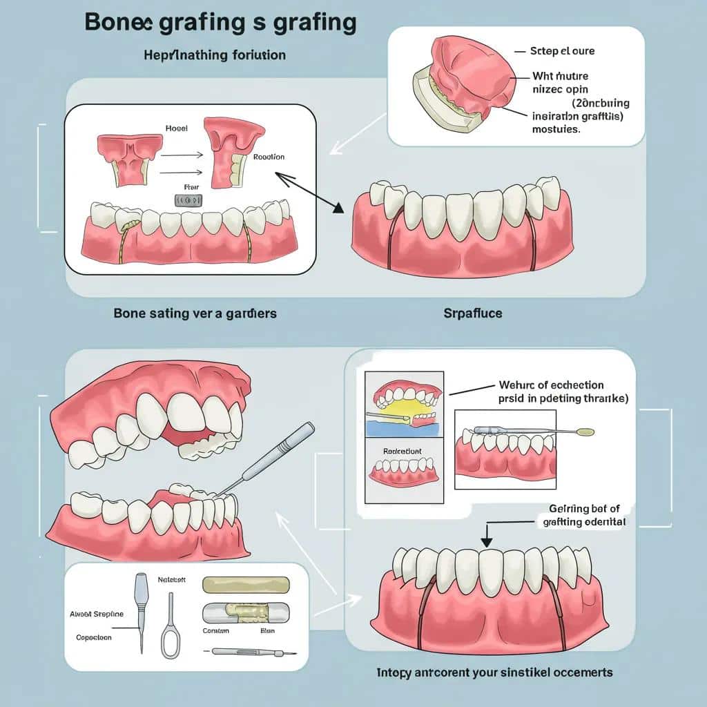 Our friendly dental professional explaining the bone grafting procedure to a patient, ensuring clear understanding.