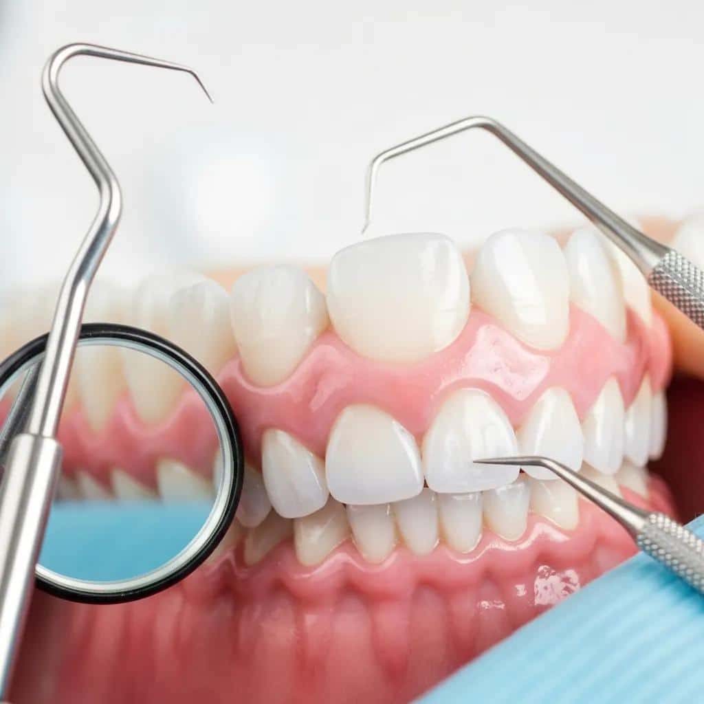 Healthy gums and bone are important for dental implant success