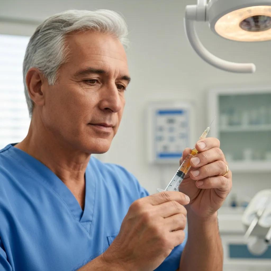 Preparation of local anesthesia for dental implant pain management