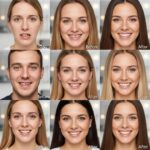Before-and-after transformations of dental implant patients highlighting aesthetic improvements