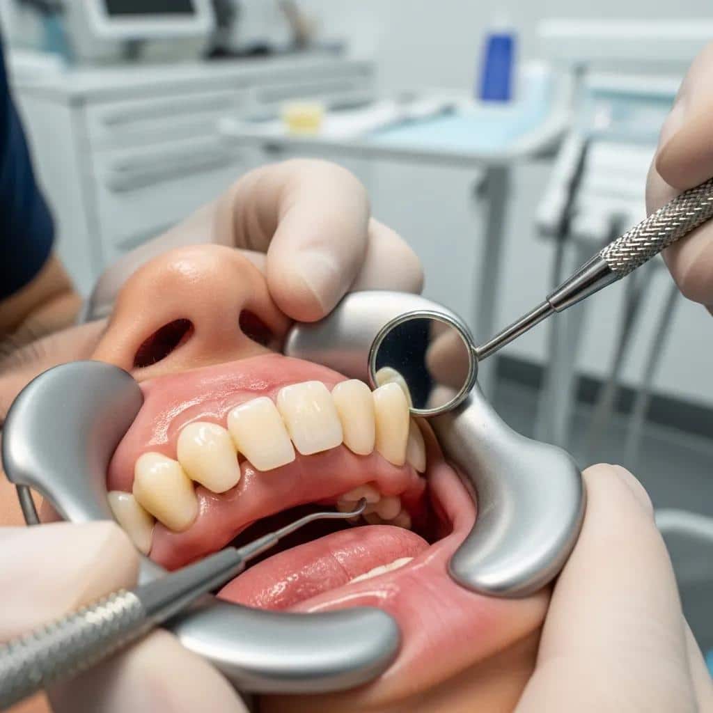 Dental bridge placement process in a dental operatory