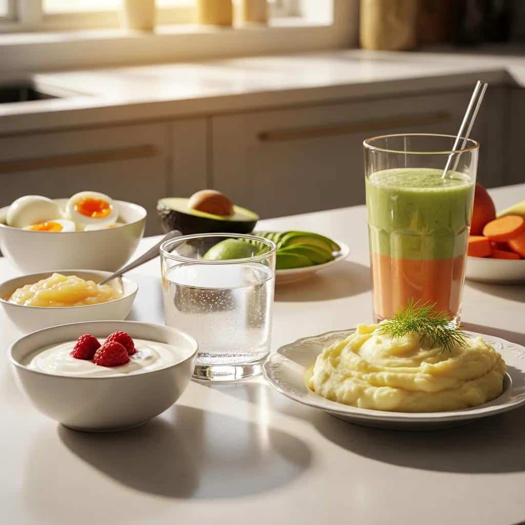 Healthy soft food options for post-operative care after dental implant surgery