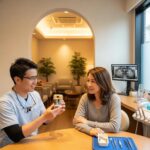 Dental consultation about implants in a welcoming clinic environment