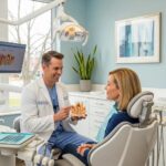 Dental consultation on root canal therapy in a welcoming dental office