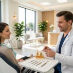 Dental consultation for implants in a welcoming clinic environment