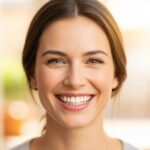 Smiling person with dental implants highlighting aesthetic benefits