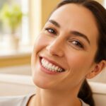 Smiling person with dental implants highlighting aesthetic benefits