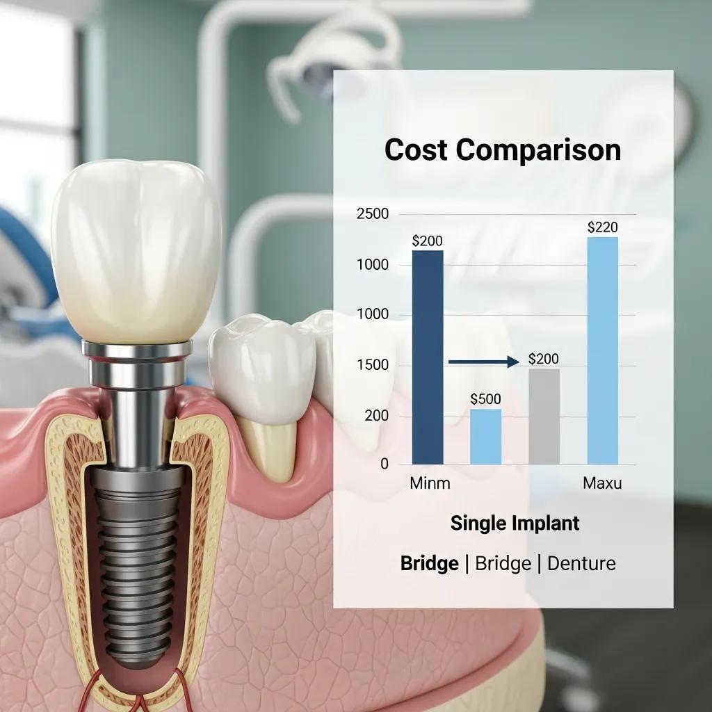 Comparison of traditional dental implants and their costs in a dental setting